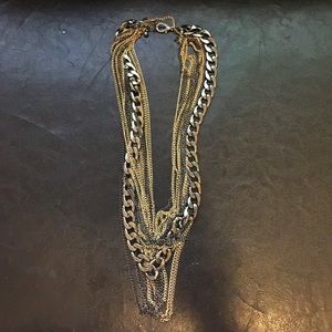 NWOT CharmingCharlie Gunmetal-Mixed Metal necklace