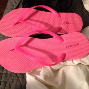 Pink flip flops