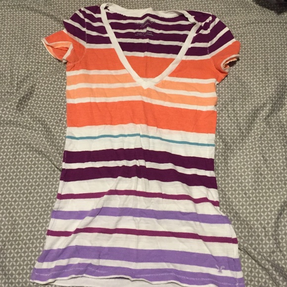American Eagle Striped Top - Picture 1 of 3