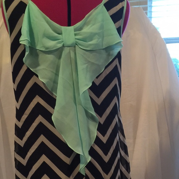 I.N. San Francisco Dresses & Skirts - Bow, Chevron Dress