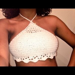 Crochet halter top