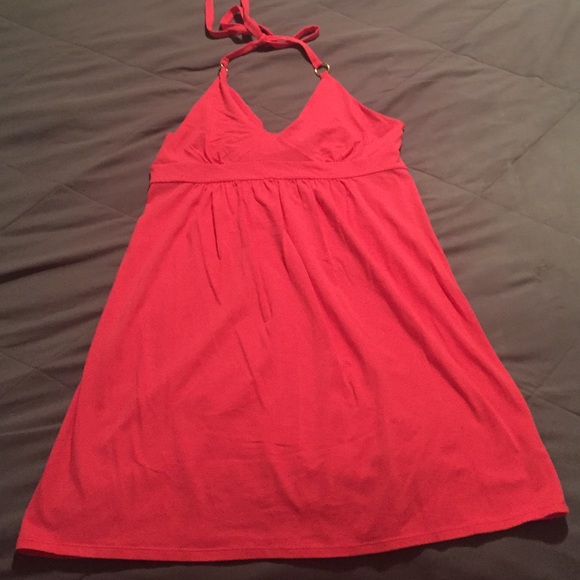 New Hot Pink Bra Top Halter Dress 👗NWOT