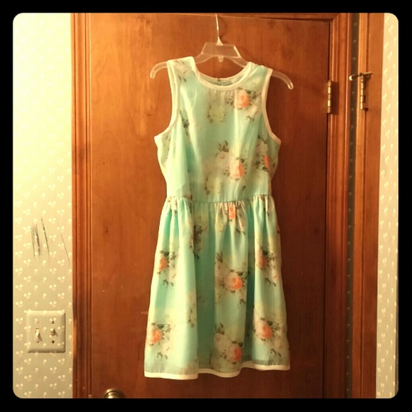 Sheer floral fanfare dress