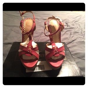 New Light Red Platform Heels 👠