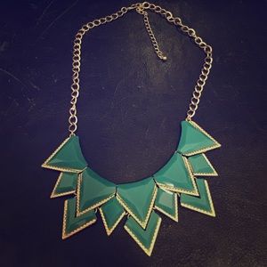 Beautiful Teal Statement Necklace