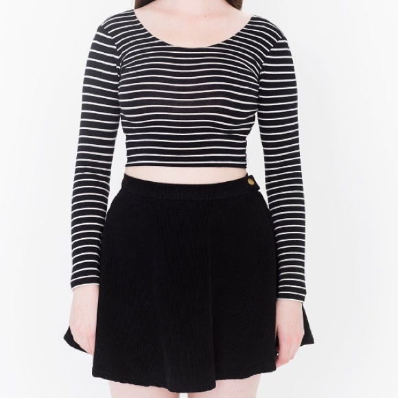 Black Denim Skirt