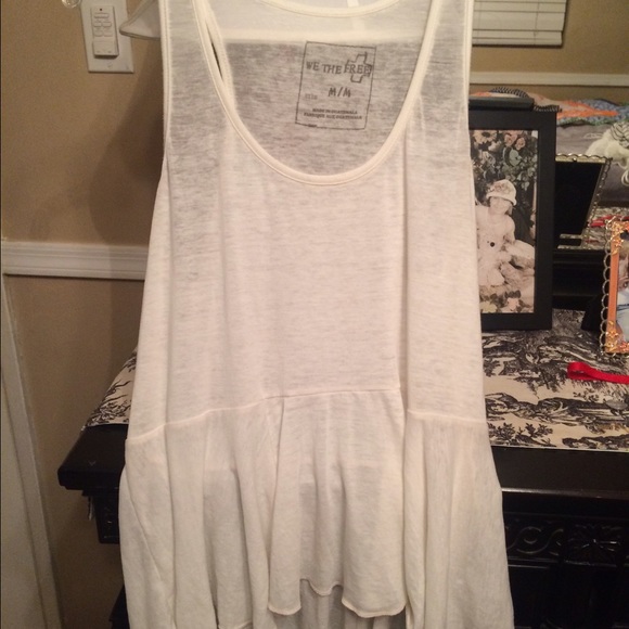 White free people tank top