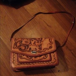 Vintage Leather Detailed Purse