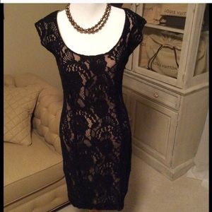 Club Monaco Black Lace Dress