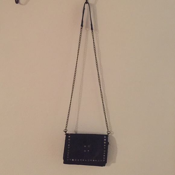 Black side purse