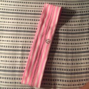 Neon pink lululemon headband