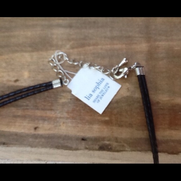 ❌SOLD❌Lia Sophia Reversible Heart Necklace - Picture 3 of 4