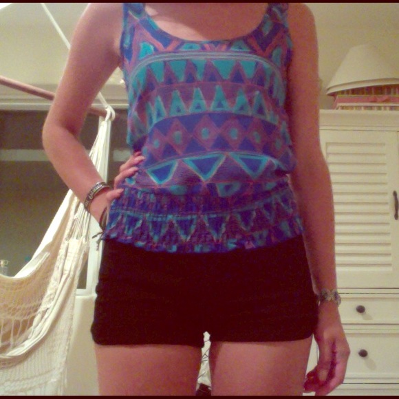 Tribal print tank top