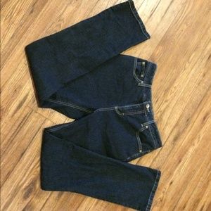 Merona dark wash jeans.