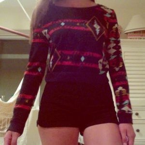 Tribal print sweater