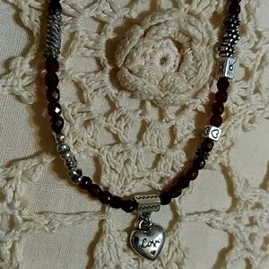 Brighton necklace with red beads
