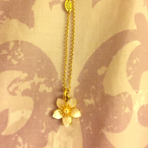 Gold flower Juicy Couture Necklace