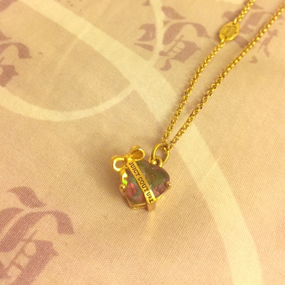 Gold heart Juicy Couture necklace