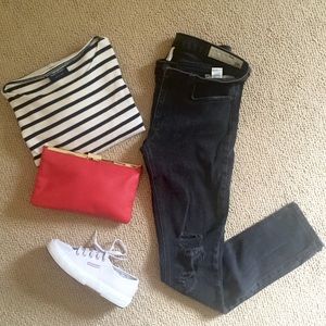 Rag & Bone/JEAN distressed skinny jean