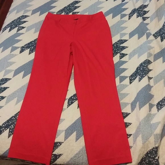 Red/burnt orange dress slacks