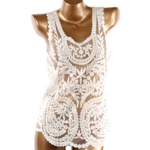 Crochet Tank- Brand New