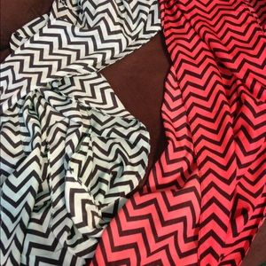 Set of 2 chevron scarves! new with tags!!