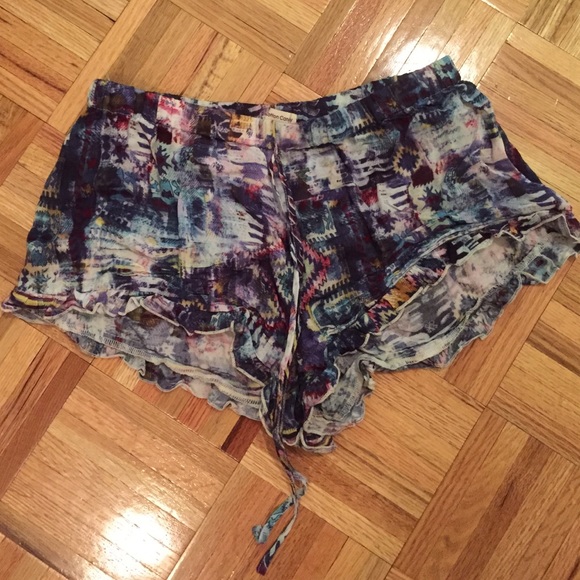 Printed cotton shorts