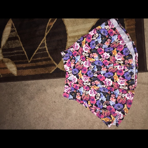 Floral skater skirt