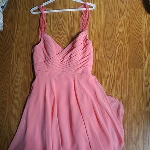 Brand new never worn Jasmine B2 dress in coral