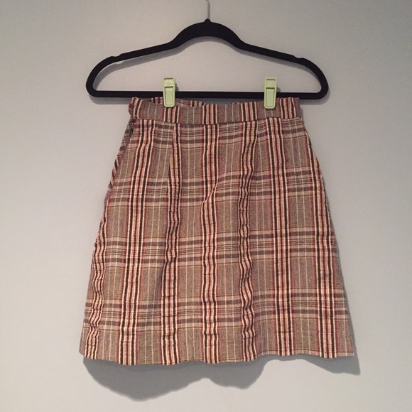 Vintage Plaid Skirt - Picture 2 of 3