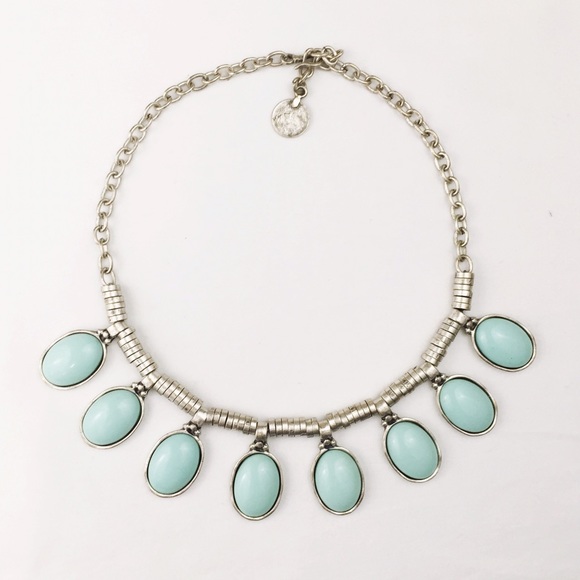 Anthropologie Jewelry - 🚫SOLD🚫Silver and turquoise necklace