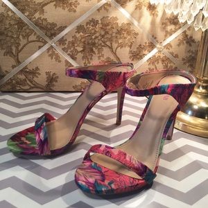 JustFab|Floral Minimalist Mule Sandal