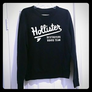 Unisex Navy/Black Hollister Sweat Shirt