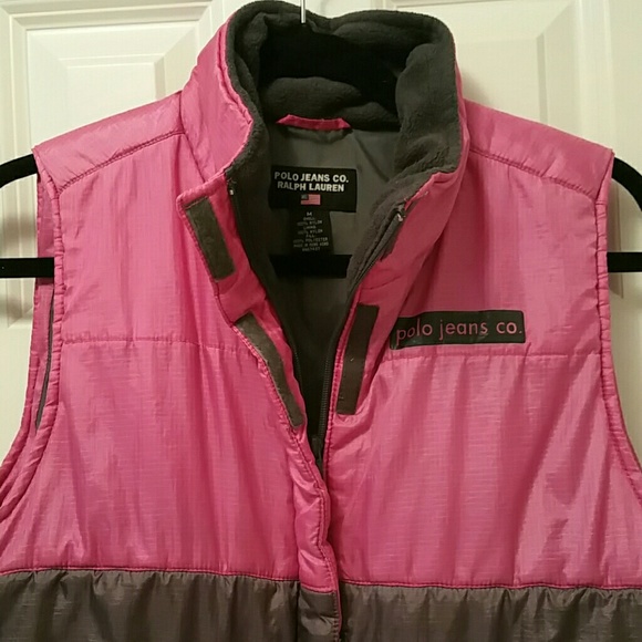 Ralph Lauren Hot Pink Puffy Bubble Vest - Picture 2 of 3