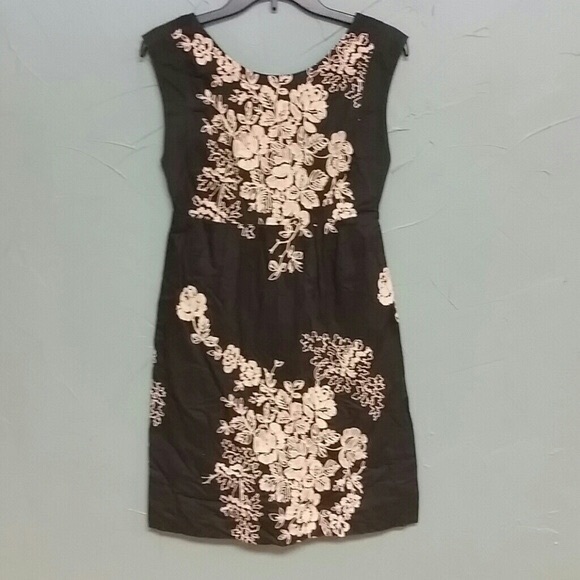J. Crew embroidered cap sleeve dress