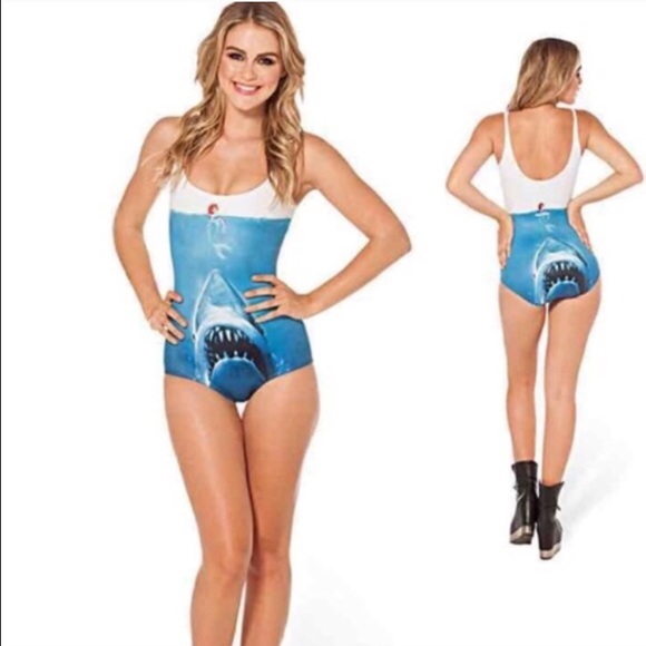 SOLD OUT! Shark attack swim/body suit