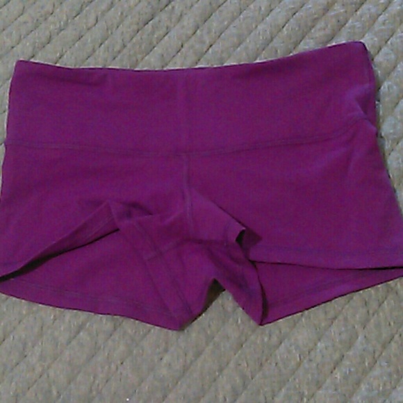 Purple lululemon shorts