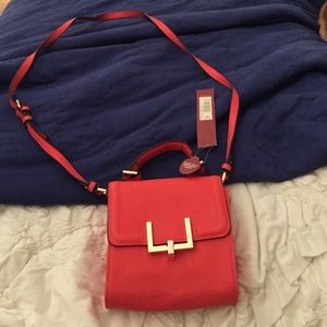 Merona target orange clutch purse