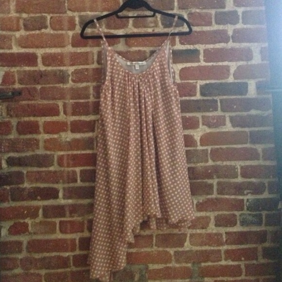 Dusty rose dress with white polka dots - Picture 2 of 3