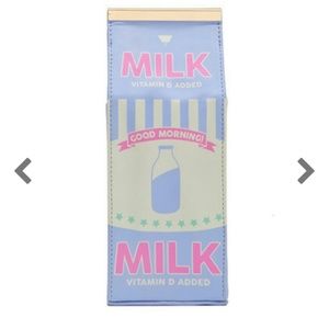 Lilac Milk Carton Clutch