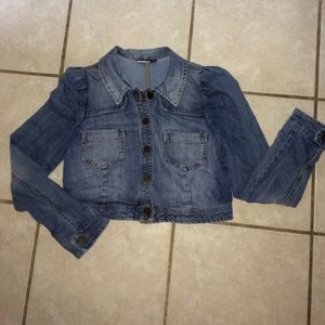 Cropped jean jacket