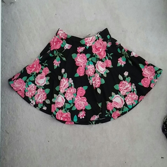 Floral skater skirt