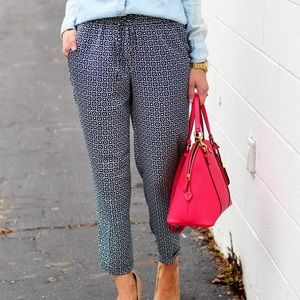 J. Crew geo print drapey pants