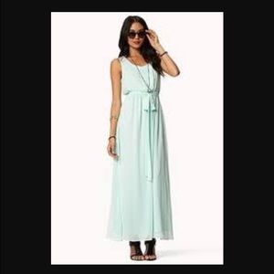 Forever 21 mint maxi