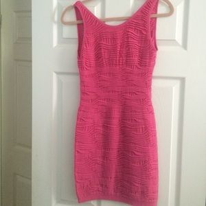 Bright Pink Body Con Dress