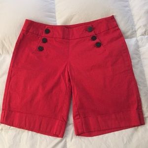 Red shorts