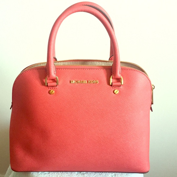Michael Kors Cindy Large Saffiano Leather Satchel