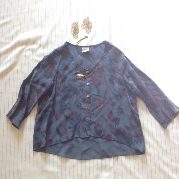 Vintage Boho High Low Top - Picture 2 of 3