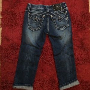 Miss Me Rhinestone Capri Crop Jeans