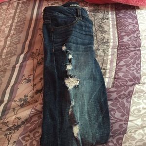 High waisted jeans